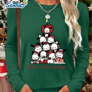 Sanrio Pachaccio Green Crew Neck Sweater